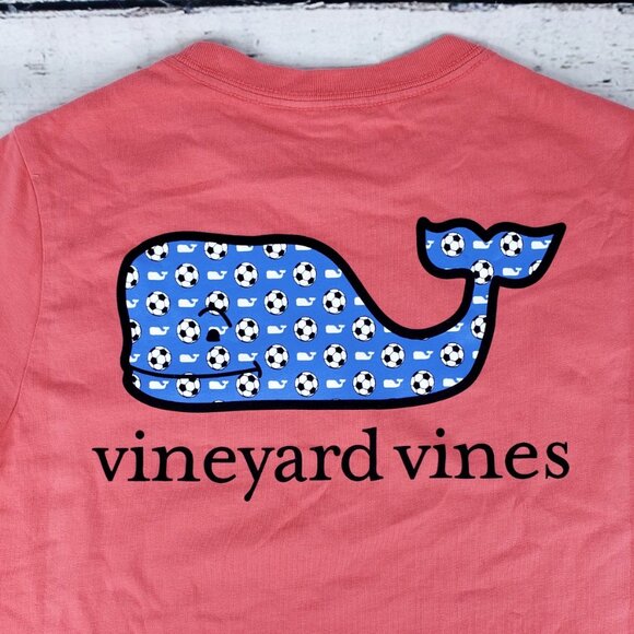 Vineyard Vines Jetty Red Short Sleeve Graphic Tee Youth Size Small (8-10) - NEW - Picture 3 of 4